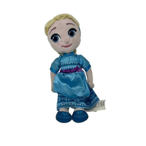 Disney Store Animators Plush Frozen Young‎ Elsa Toddler Baby Princess Doll 12" - Picture 1 of 6